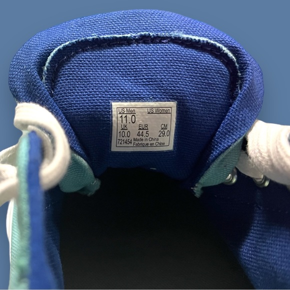 🎉HOST PICK🎉Originally White NWOB Hand Dyed Van’s Canvas Court Sneakers.Size 11 - Picture 6 of 6